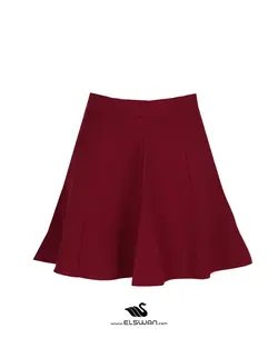 دامن ساده زرشکی