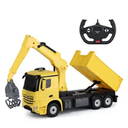 کامیون کنترلی راستار 1:24 مدل Mercedes-Benz Logging vehicle زرد