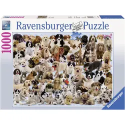 پازل 1000 قطعه Ravensburger طرح کلاژ سگ‌ها