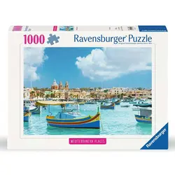 پازل 1000 قطعه Ravensburger طرح مالتای مدیترانه‌ای