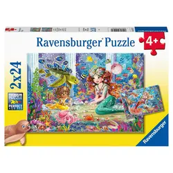 پازل 2×24 قطعه Ravensburger طرح مهمانی پری دریایی