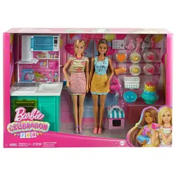 ست کیک پزی و عروسک Barbie