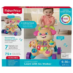 واکر پاپی صورتی آموزشی Fisher Price