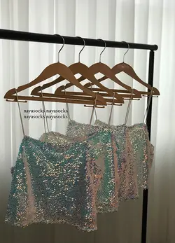 کراپ تاپ پولکی (کد:037)