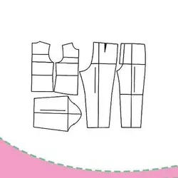 الگو خیاطی کودک متد تجاری