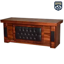 میز مدیریت نیمه وکیوم غزال لمسه ابعاد 160 ( به همراه ال)