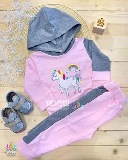 هودی شلوار اسپرت و دخترانه یونیکورن
