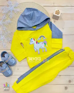 هودی شلوار اسپرت و دخترانه یونیکورن