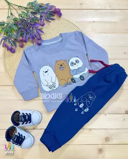 ست دو تیکه بلوز و شلوار اسپرت و فانتزی سه خرس