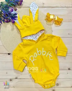 بادی کلاه دار اسپرت و فانتزی خرگوش خالدار