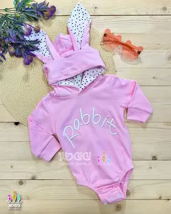 بادی کلاه دار اسپرت و فانتزی خرگوش خالدار