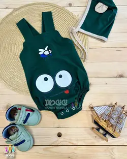 ست دو تیکه بادی و کلاه فانتزی اسپرت حیوانات