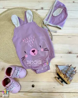 ست دو تیکه بادی و کلاه فانتزی اسپرت حیوانات