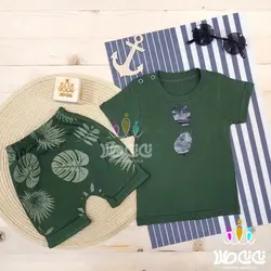 تیشرت و شلوارک اسپرت فانتزی هاوایی