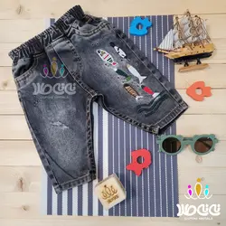 شلوار مام استایل اسپرت  کمر کش | بچگانه زاپ دار ماهی