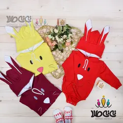 هودی اسپرت خرگوش زیر دکمه دار