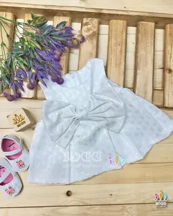 پیراهن مجلسی پاپیونی ژاکارد دخترانه