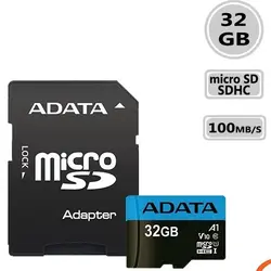 کارت حافظه micro SD ای دیتا مدل Premier-V10 R100 با ظرفیت 32 گیگابایت، کلاس 10 UHS-i