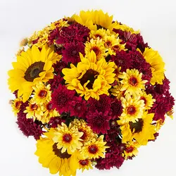 باکس گل هدیه آفتابگردان کد 16550