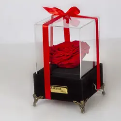 باکس موزیکال گل رز جاودان لاکچری کد 1050