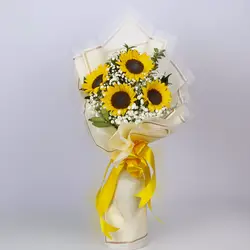 دسته گل هدیه آفتابگردان کد 6480