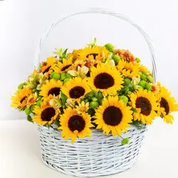 سبد گل آفتابگردان کد 3400