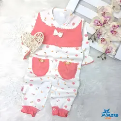 سرهمی نوزادی دخترانه گلبهی کد 430