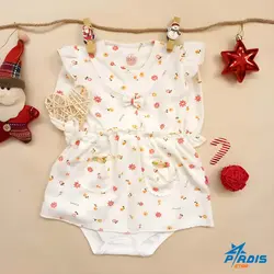 بادی نوزادی دخترانه دامن دار نباتی کد 790