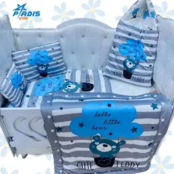 سرویس خواب 5 تکه نوزاد طرح خرس آبی کد 994