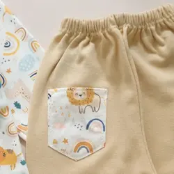 بلوز شلوار پسرانه نوزاد تا کودک  لاین کاب کد 138