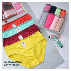 شورت نخی ساده کش خالدار نهال