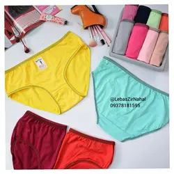 شورت نخی ساده کش خالدار نهال