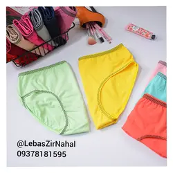 شورت نخی ساده کش خالدار نهال