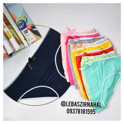 شورت نخی کش دور سفید پاپیون دار نهال