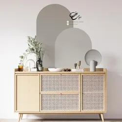 برچسب دیوار طرح طاق دوقلو