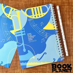 دفتر خط دار 50 برگ طرح magic