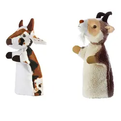 عروسک نمایشی شادی رویان مدل بز و گاو مجموعه دو عددی