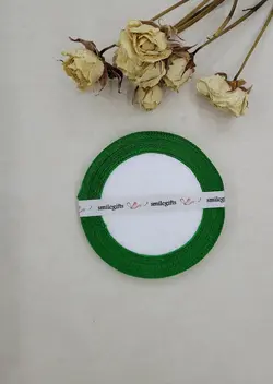 روبان نیم سانتی سبز سیدی