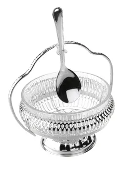 ظرف مربا دسته‌دار کویین ان انگلستان (Queen Anne) مدل کلاسیک کد 6348