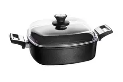 ماهیتابه اس کا کا skk مربع سایز 26×26 و عمق 8.5 با دسته استیل   کد 00245S