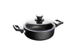 ماهیتابه اس کا کا skk سایز 24 و عمق 8.5 با دسته استیل   کد 00124S