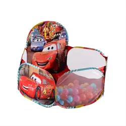 استخر توپ کودک فنری سایز 140×120 با حلقه بسکتبال با پارچه ضخیم بنری یونیکورن سورمه ای