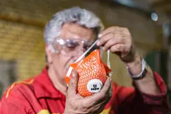 ماسک تنفسی کاسه ای دیم گارد مدل FFP3 کربن اکتیو سوپاپ دارFFP3 Active carbon valved disposable respirator deemguard