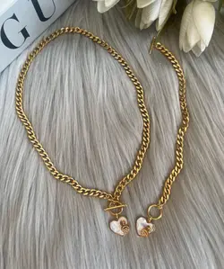 نیم ست با قفل تی