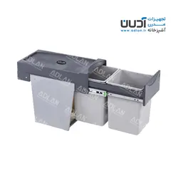 سطل زباله دومخزنه ریلی (24 لیتری) – هایلو