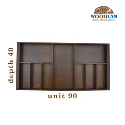 جاقاشق و چنگال چوبی آدلان عمق 40