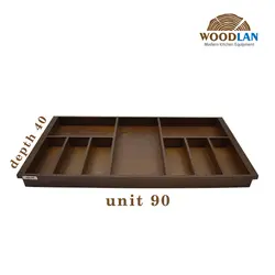 جاقاشق و چنگال چوبی آدلان عمق 40