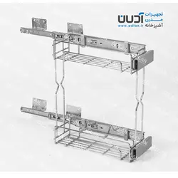 سبد مواد شوینده پهلو قابل استفاده در عمق کم با قابلیت نصب به درب – ستین 2
