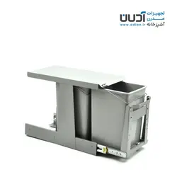 سطل زباله دومخزنه کوچک ریل کف (24لیتری) – سلما
