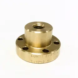 مهره لید اسکرو برنزی فلنج دار قطر 12 گام 3 میلیمتر مدل FFR برند ContiPC10101-0103